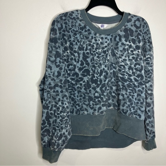 Joy lab blue animal print sweatshirt and pants outfit size large & XL - Picture 10 of 12